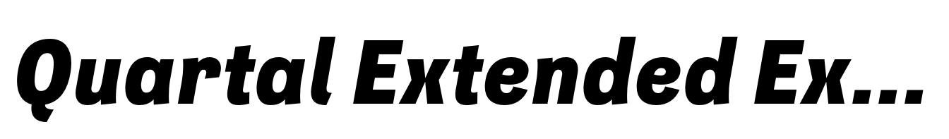 Quartal Extended ExtraBold Italic